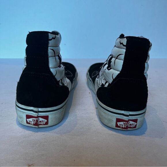 Vans Men's Off the Wall High Top Sneakers Black/White Size 7 Skull Look new! - Picture 5 of 8